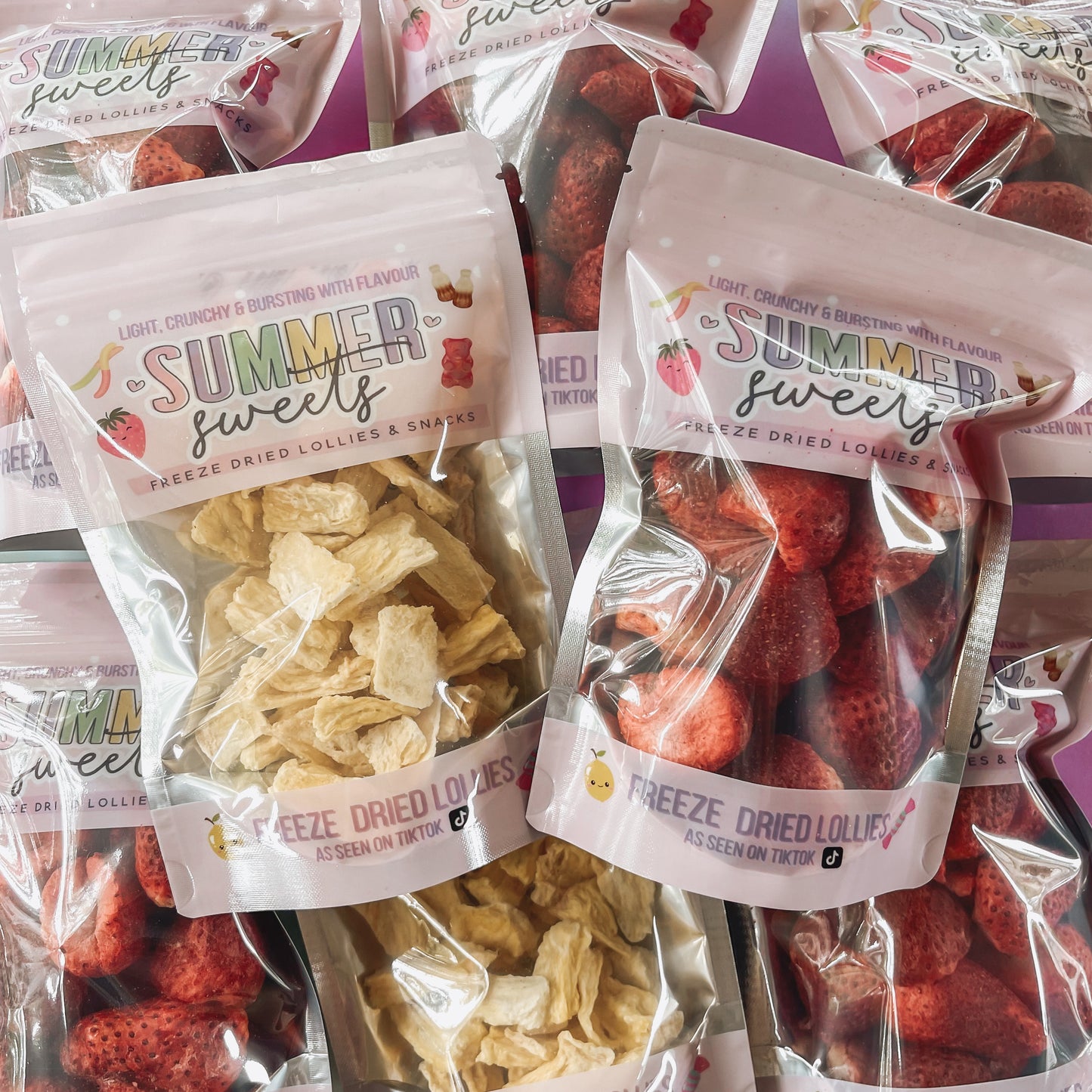 Freeze Dried Strawberries and Pineapple