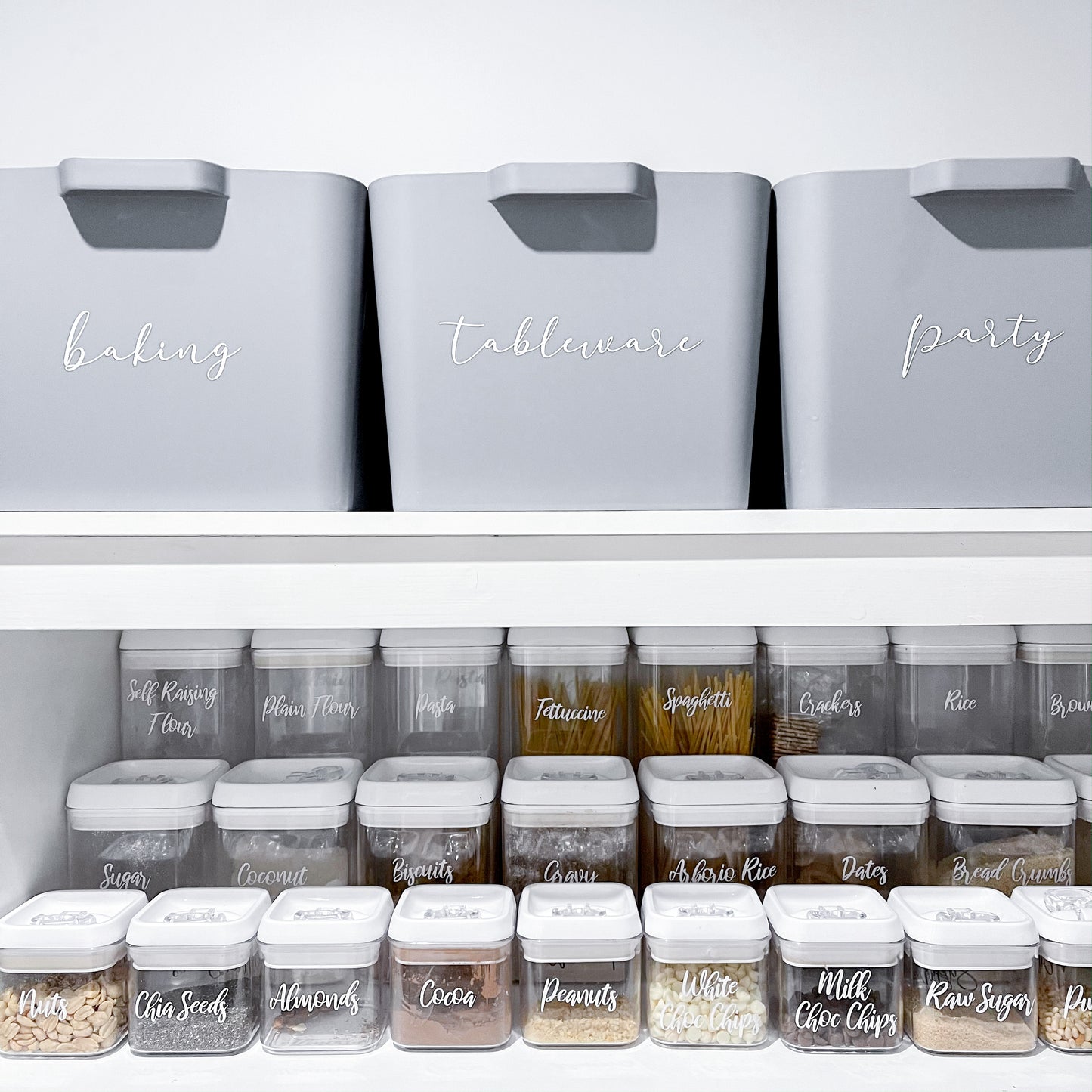 Custom Vinyl Pantry Labels