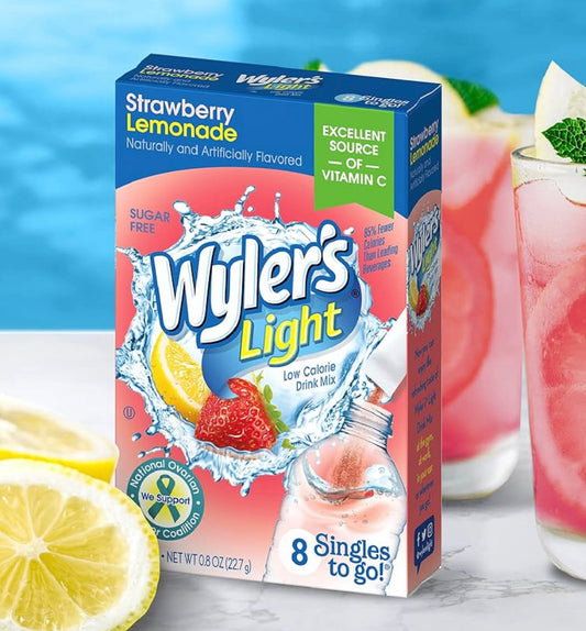 Drink Mix - Strawberry Lemonade Wyler’s Light Singles To Go - Box of 6