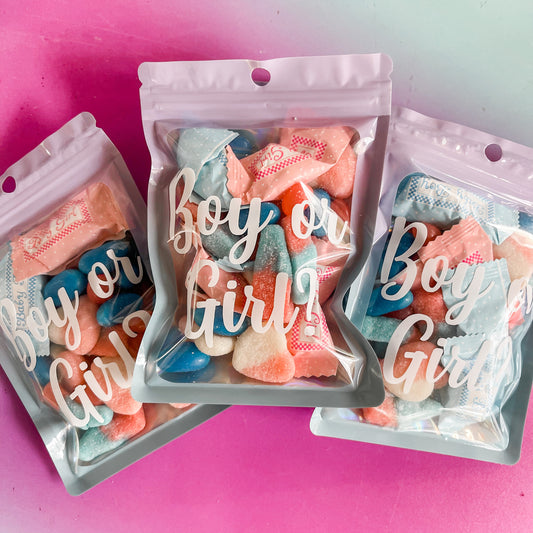 Baby Shower Lolly Bags - Pink & Blue