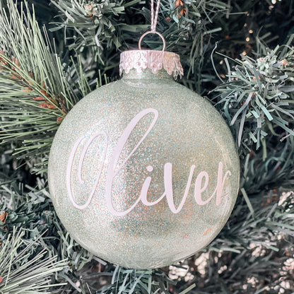 Green Personalised Bauble