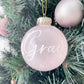Pink Personalised Christmas Ornament