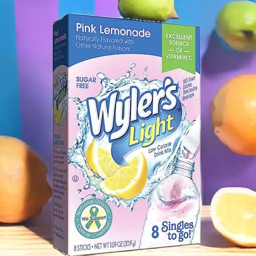 Drink Mix - Pink Lemonade Wyler’s Light Singles To Go - Box of 6