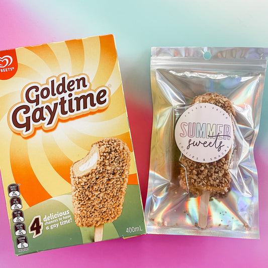 Freeze Dried Gold Gaytime Ice creams Australia
