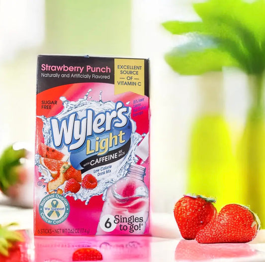 Drink Mix -Wyler’s Light Singles To Go - Strawberry Punch - Box of 6