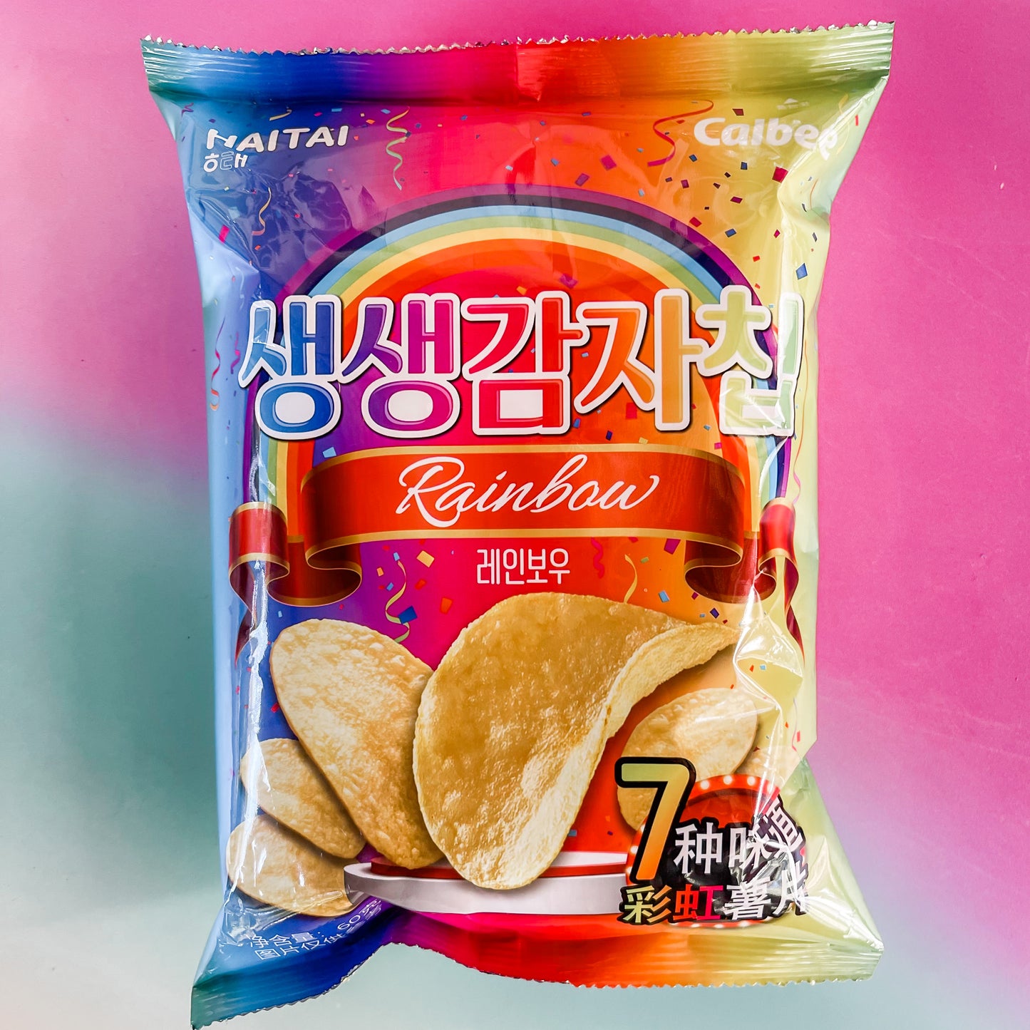 Haitai-Calbee Rainbow Potato Chips - 7 Flavours