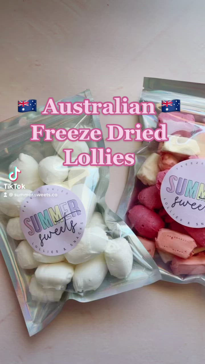 Freeze Dried Strawberry Clouds Lollies