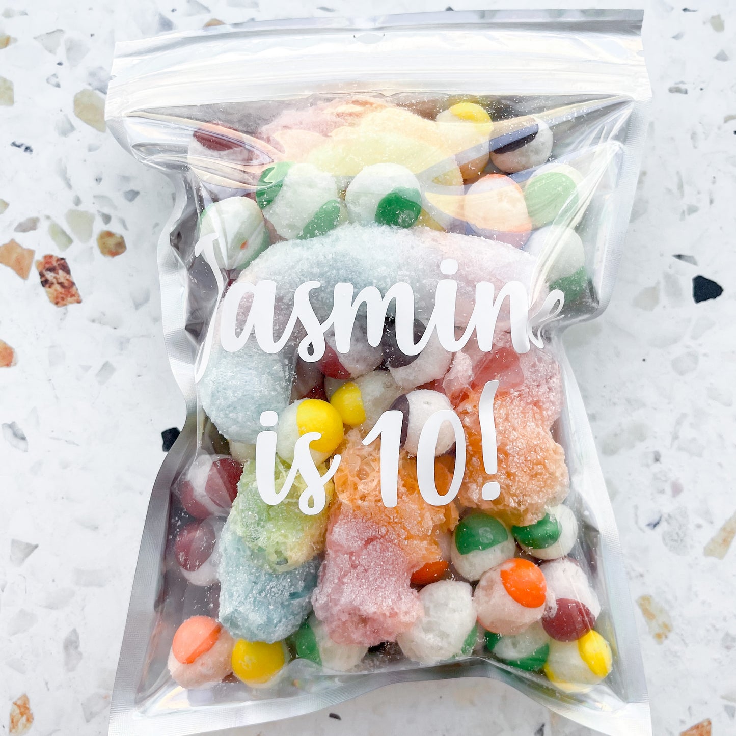 Personalised Freeze Dried Lolly Bags, Mixed Freeze Dried Lollies Candy