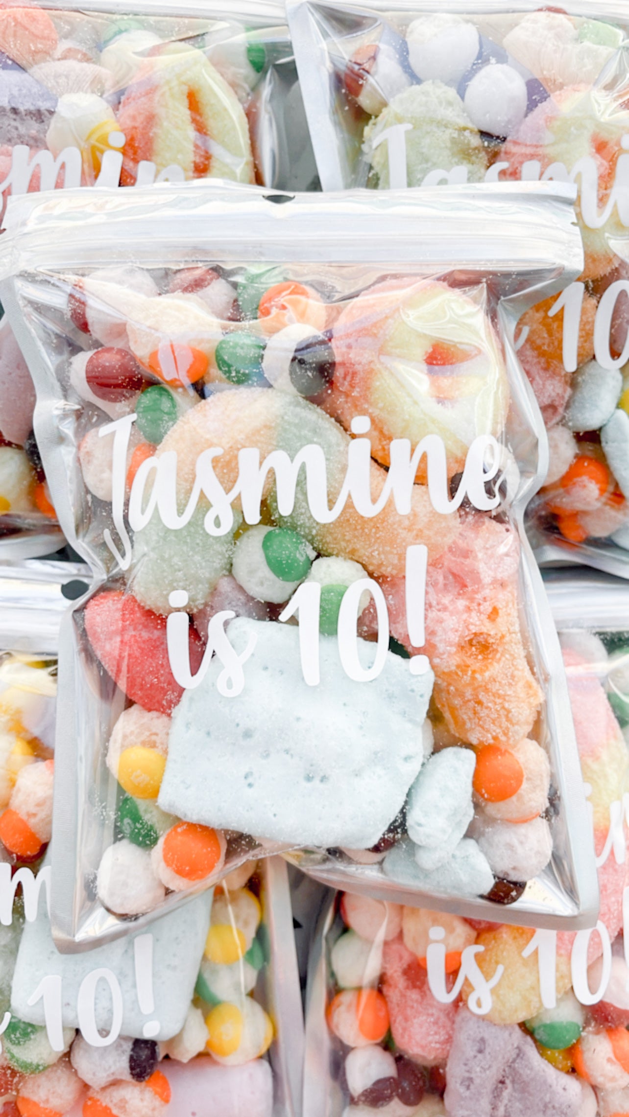 Personalised Freeze Dried Lolly Bags, Mixed Freeze Dried Lollies Candy