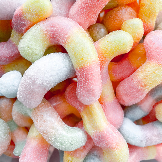 freeze dried sour worms 