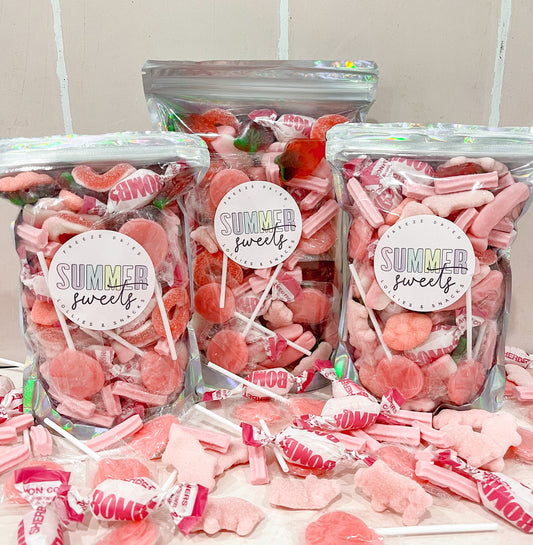 Pink Pick & Mix Candy Bags 